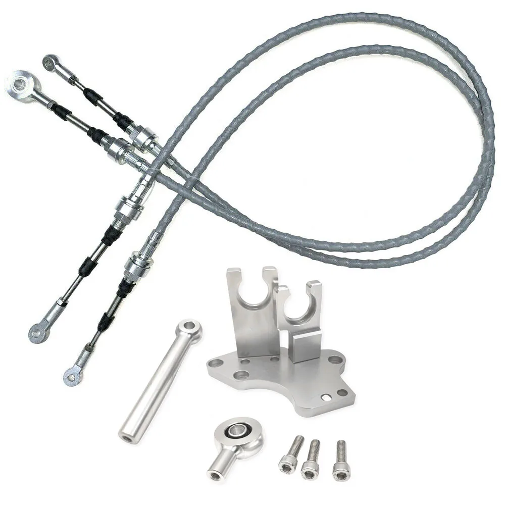 Bull Boost Performance Shifter Box & Cables Kit – H22 H23 H F Series Swap For Honda RSX Prelude, Aluminum