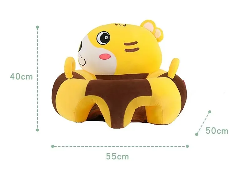 Baby Support Seat Sitting Learning Soft Stuffed Elephant Chair Plush Animal Shaped Baby Sofa