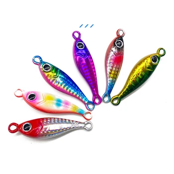 Cheery 5g-100g Trolling Hard Bait Bass Fishing Boat Tackle Saltwater Trout Jigging Lure Jigs for Pike Metal Cast Jig Set Spoon – Metal Jig – view 2