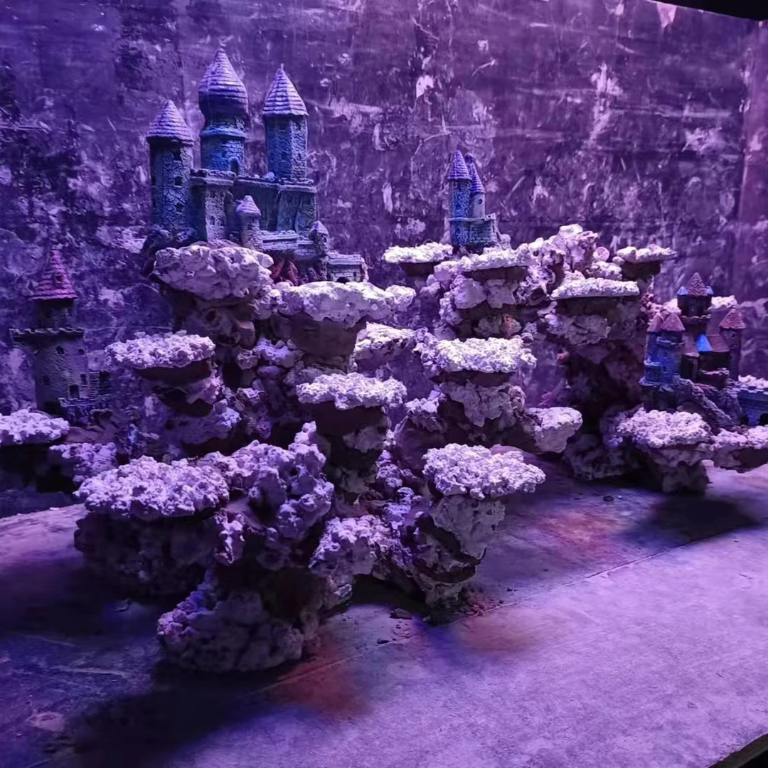 Man Made Customized Marine Aquascape Artificial Rocks for Reef Coral Tank