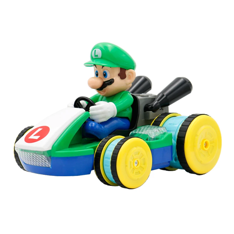 RC Car with Mario Luigi Action Figures Fun Control