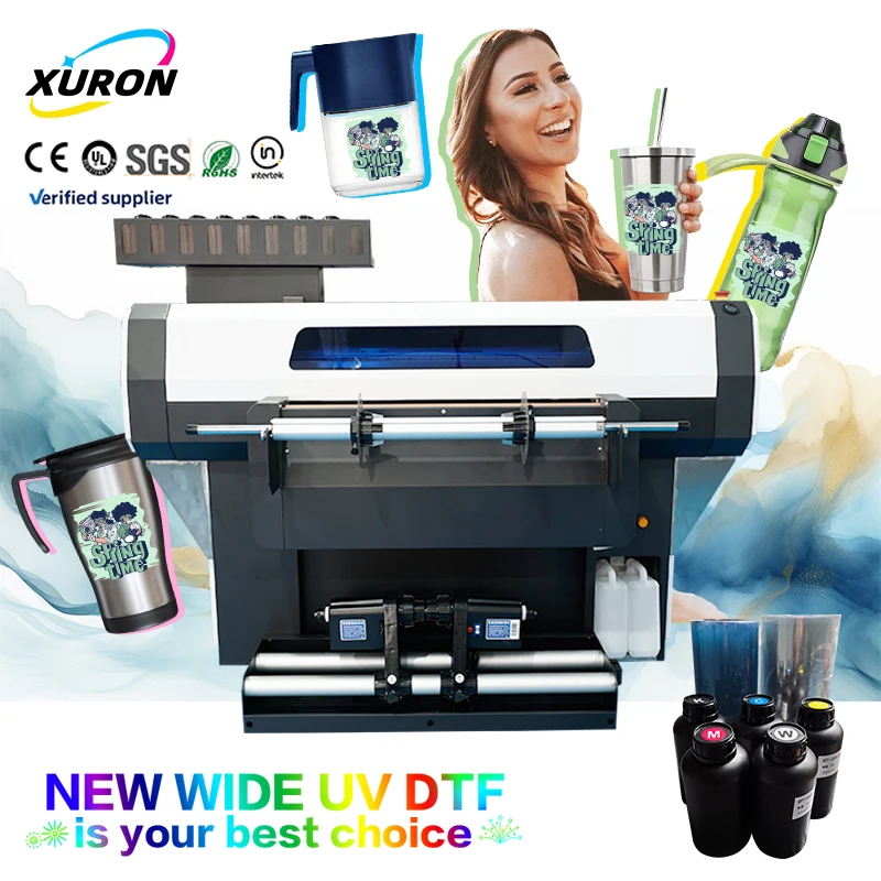 Xurong Fully Automatic 600mm Roll-to-Roll UV DTF Printer Multifunctional Designed Smooth Integration Existing Transfer