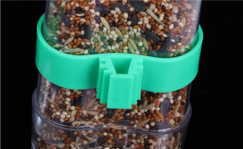 Высокое качество птицы автоматический диспенсер для воды Прозрачный Зеленый попугай кормушка