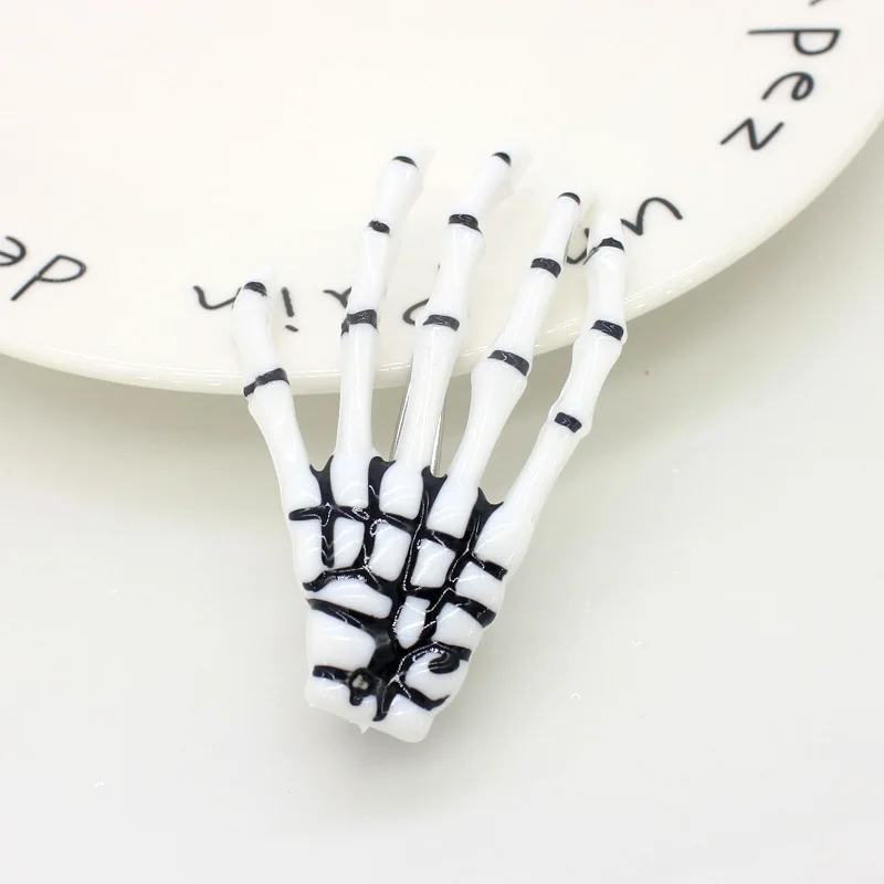 
 2021 newest wholesale Halloween  Skeleton hand series hair clips accesories for women girls gift  