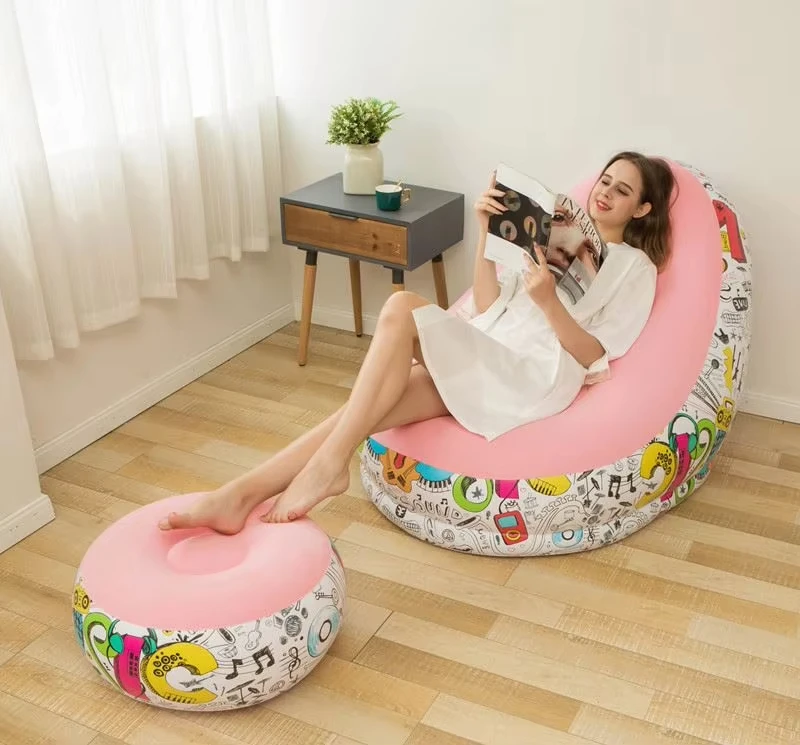 High Quality Home Inflatable Lazy Sofa Tatami Bedroom Living Room Sofa Lounge Chair