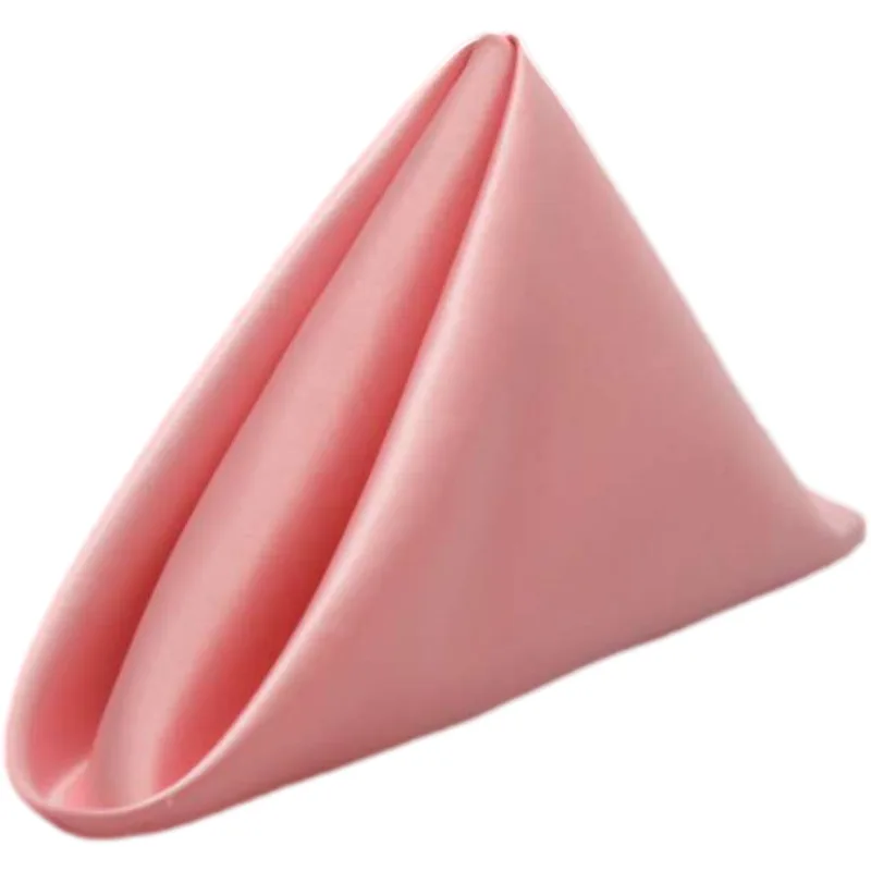 By230010 Hot Sale Satin Wedding Cloth Napkins Restaurant Cloth Dinner
