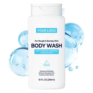 Herbal Body Wash with Dual-Action Salicylic Acid & Hyaluronic Acid Hydrating Shower Gel for Smooth Skin & Blemish Prevention