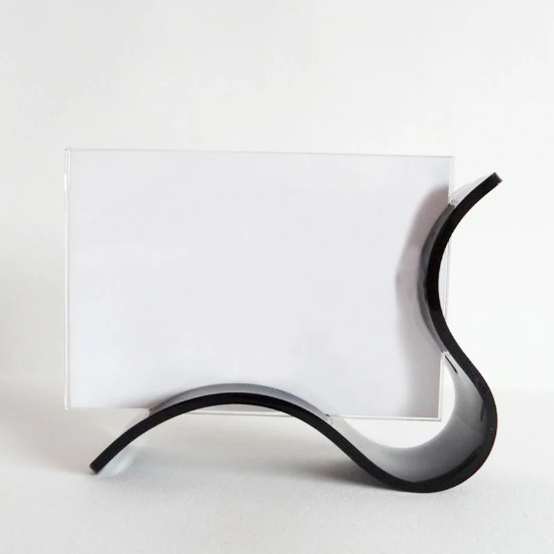 Unique Desktop Curved Acrylic Photo Frames Picture Showing Stand Buy
