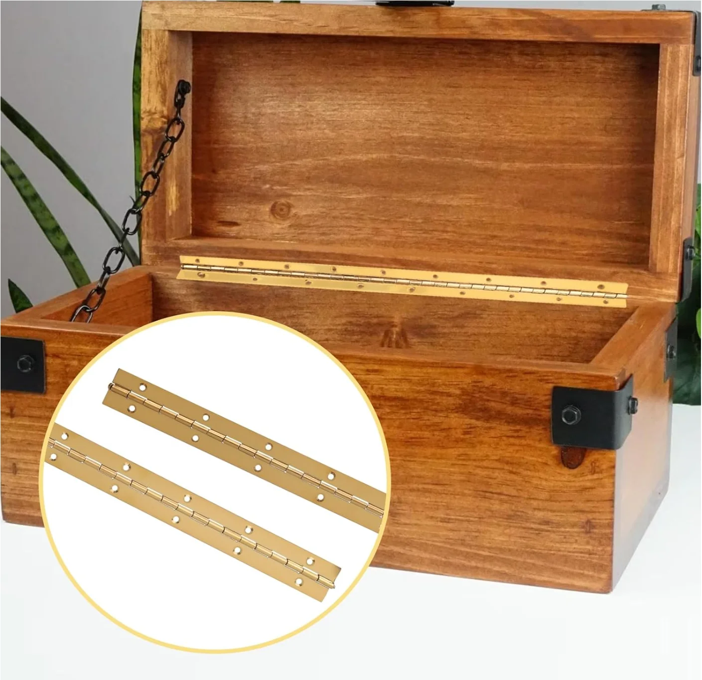 Charnière De Porte En INOX 2 Pcs Charnière Piano En INOX 304 Épaisseur Du Matériau 2,3 Mm 16 Vis Pour Portes Intérieures Et Extérieures