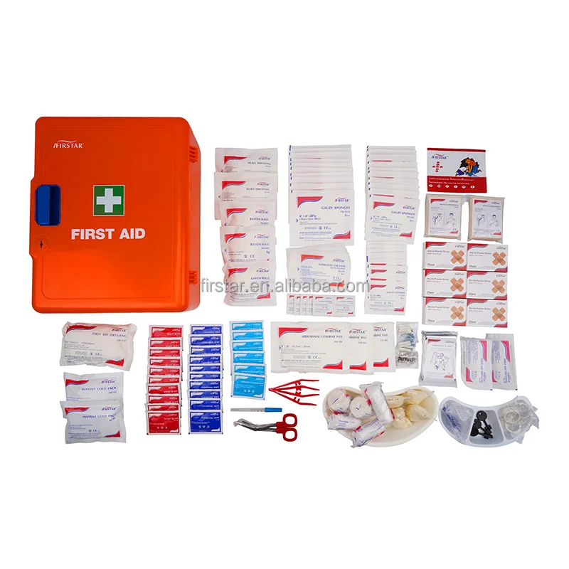 Firstar 260 Piece First Aid Cabinet Wall Mount Medical Box Outdoor ...