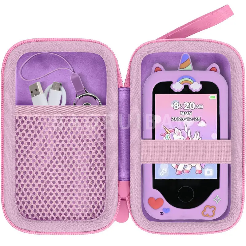 product kids toy phones case eva purple childrens multifunctional phone case for kids-1