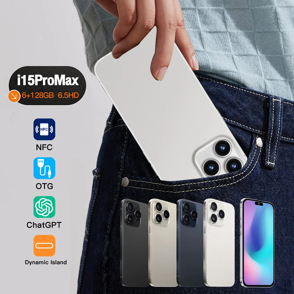 Slimoro Rugged Mini Unlocked Celular i For Phones 15 Pro Max Original Mobile Phone 5G Smartphone 15 Pro Max 16 15 14 I16 Gaming