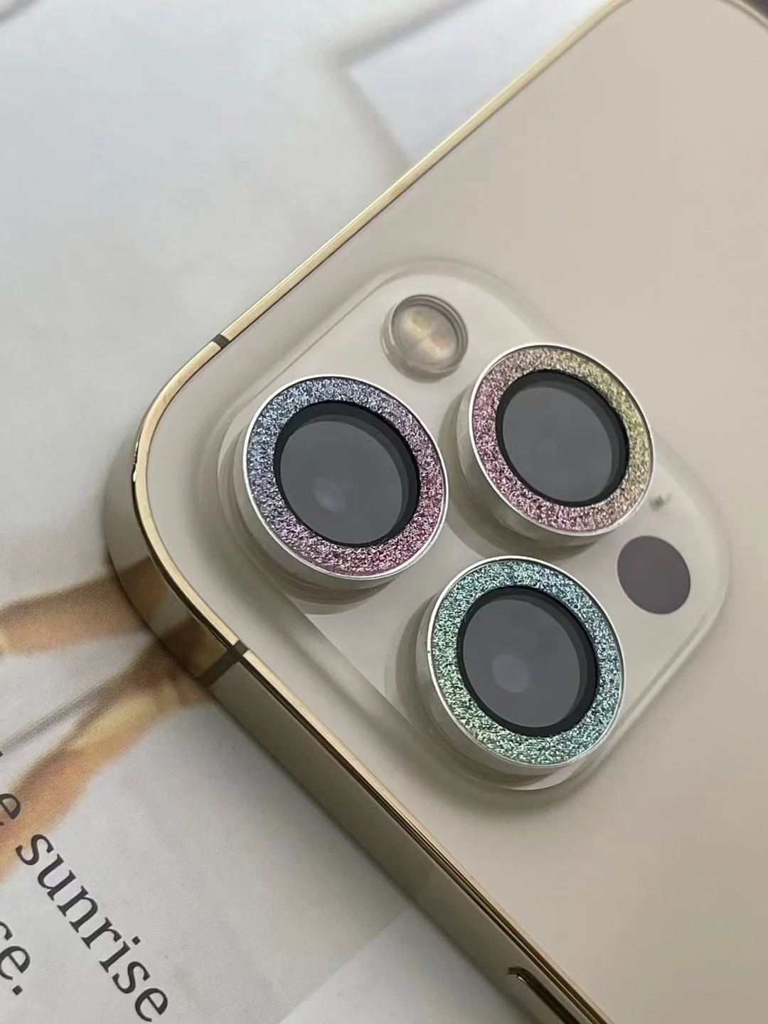 Glitter Camera Lens Protector for Iphone HD Clear Durable