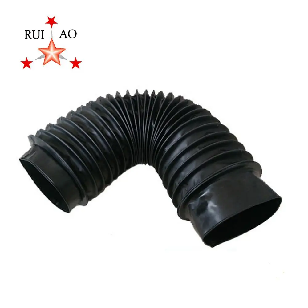 Kevlar Coated Fabric Material Round Dust Cover Cylinder Bellows with Zipper