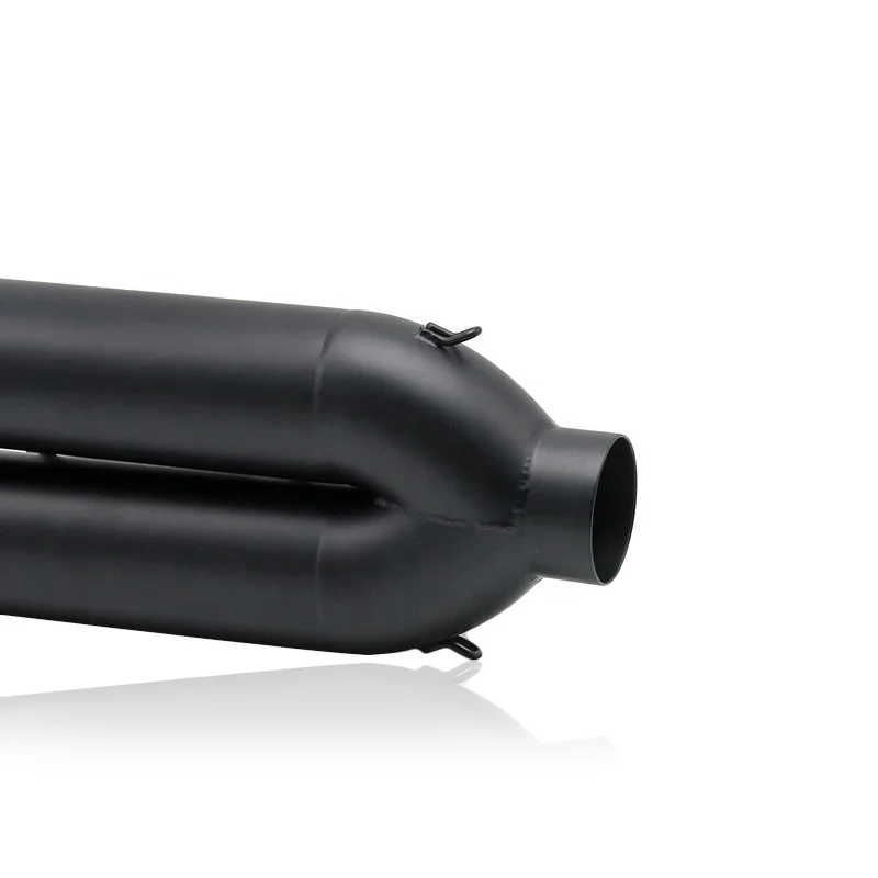 XE-R Motorcycle Modified Muffler 51mm Dual Double Exhaust Pipe Silencer Fit for SZK GSX-R Z750 Z800 ER6N
