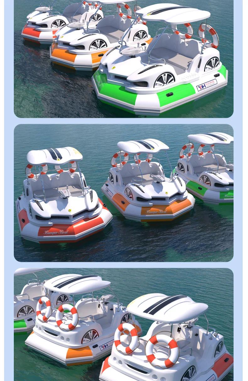 2025 New Electric Bumper Boat Inflatable Water Game Plastic for Sale Amusement Facilities