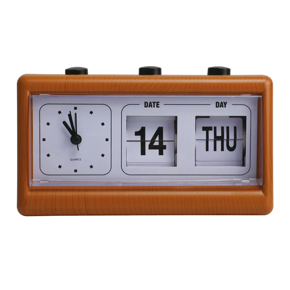 Automatic Page Turning Clock with Calendar - Customizable Desk Clock ...
