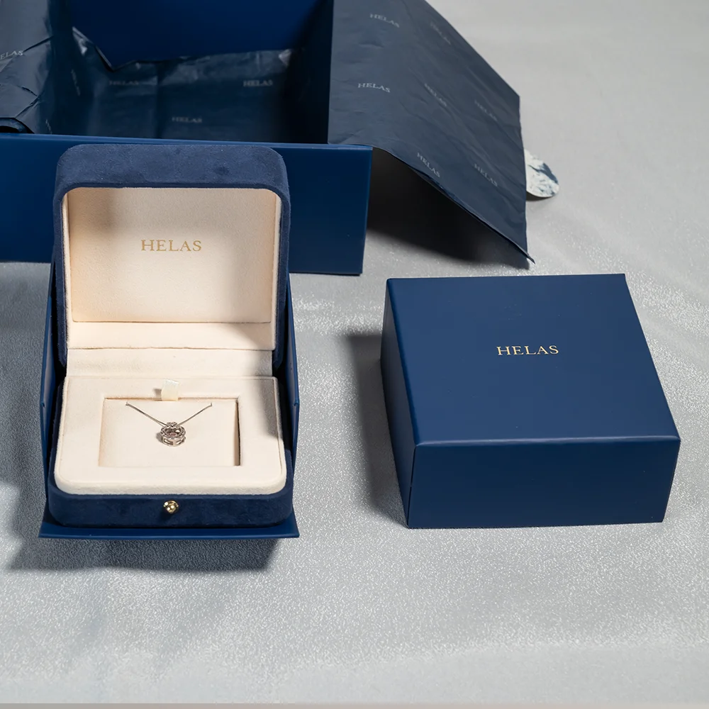 product high quality bronzing package insert lid and base ring envelope greeting card blue one stop velvet jewelry gift box-5