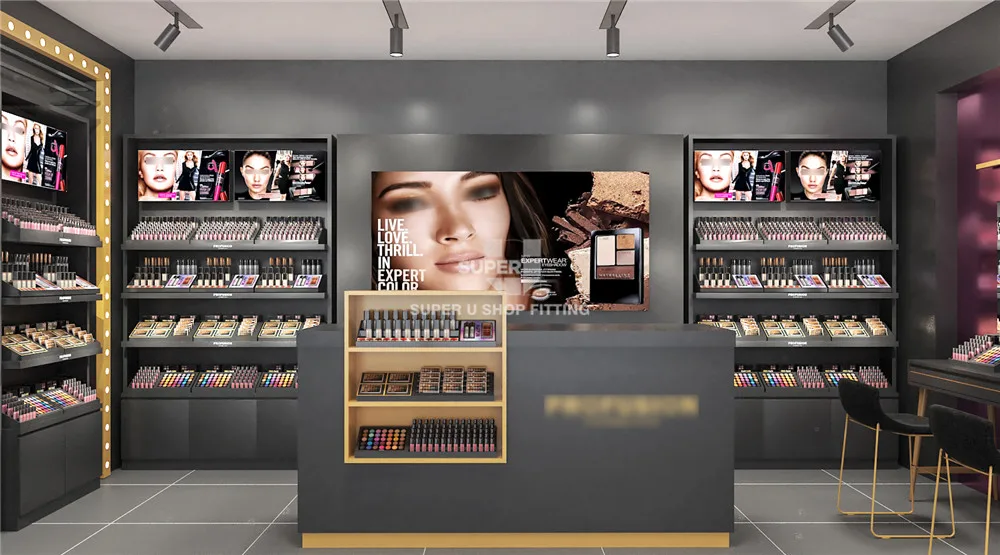 Cosmetics Store Display Design Ideas Beauty Retail Makeup Shop Interior ...