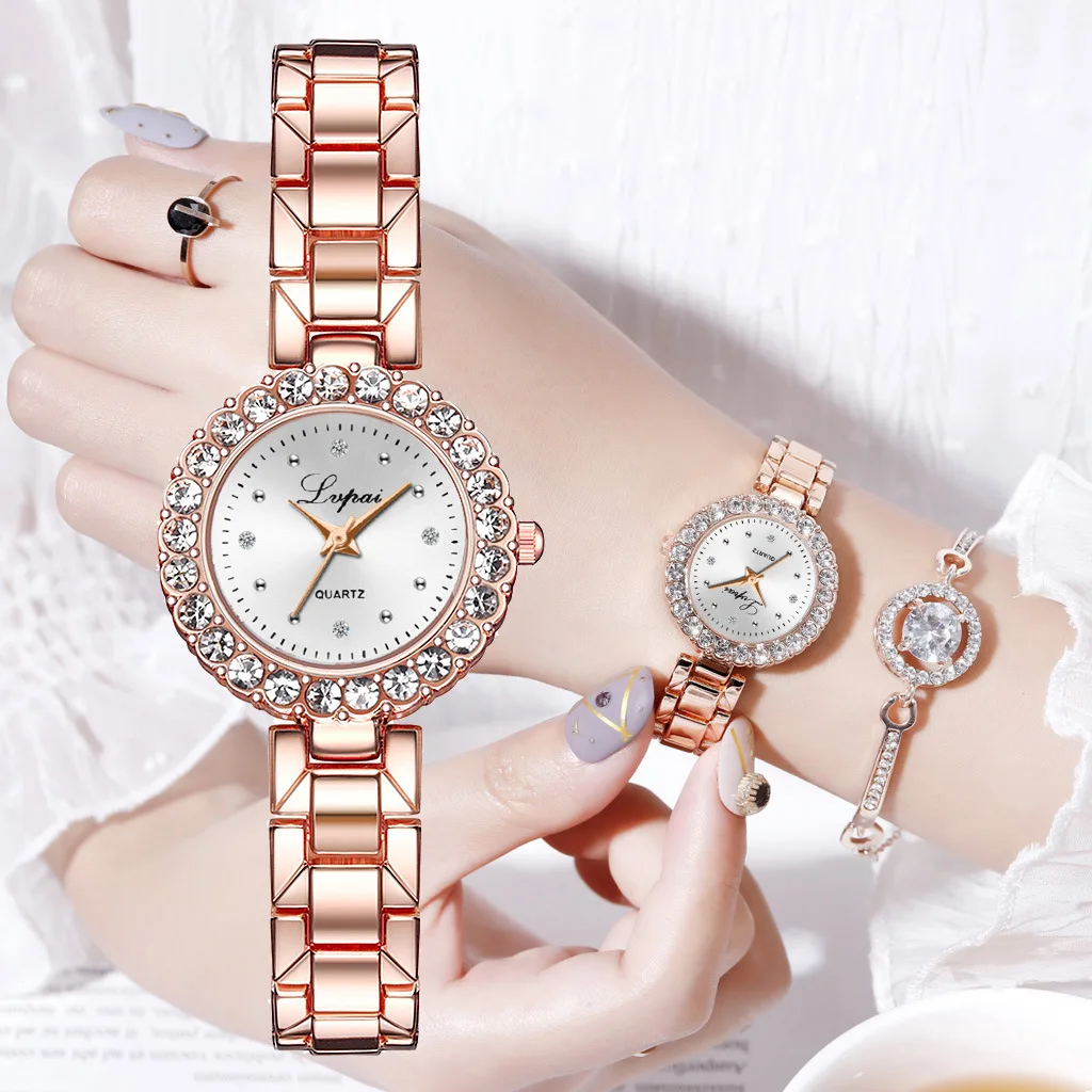 WGS-166 Watch Bracelet Set Women Luxury Fashion Ladies Rose Gold Wristwatches Famous Brand Crystal Dress Watches| Alibaba.com WGS-166 Watch Bracelet Set Women Luxury Fashion Ladies Rose Gold Wristwatches Famous Brand Crystal Dress Watches| Alibaba.com