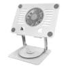 Soporte giratorio para portátil plateado T628gmax