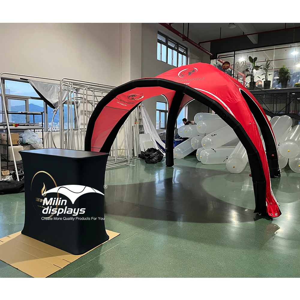 Custom Foldable Table Trade Show Counters Rectangle Pop up Counter Exhibition Booth Reception Table