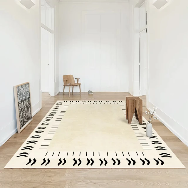 Heavyweight High Density Loop Pile Carpet Living Room Large Rug Rectangle Modern Design Decorative Floor Mat