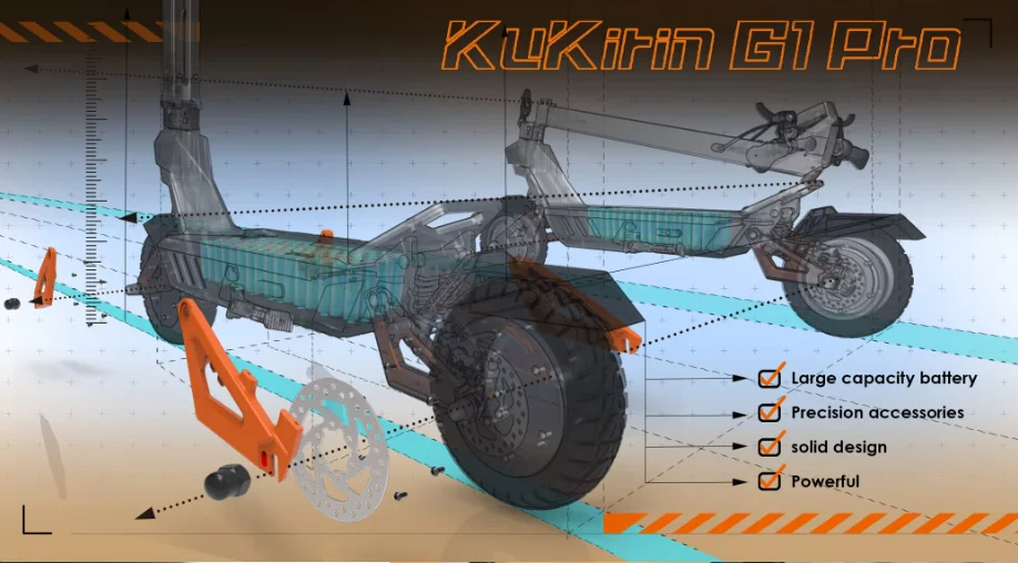 Ultimate Well-priced High Quality Hot Selling Kirin G1 PRO All-terrain Electric Scooter for Adults