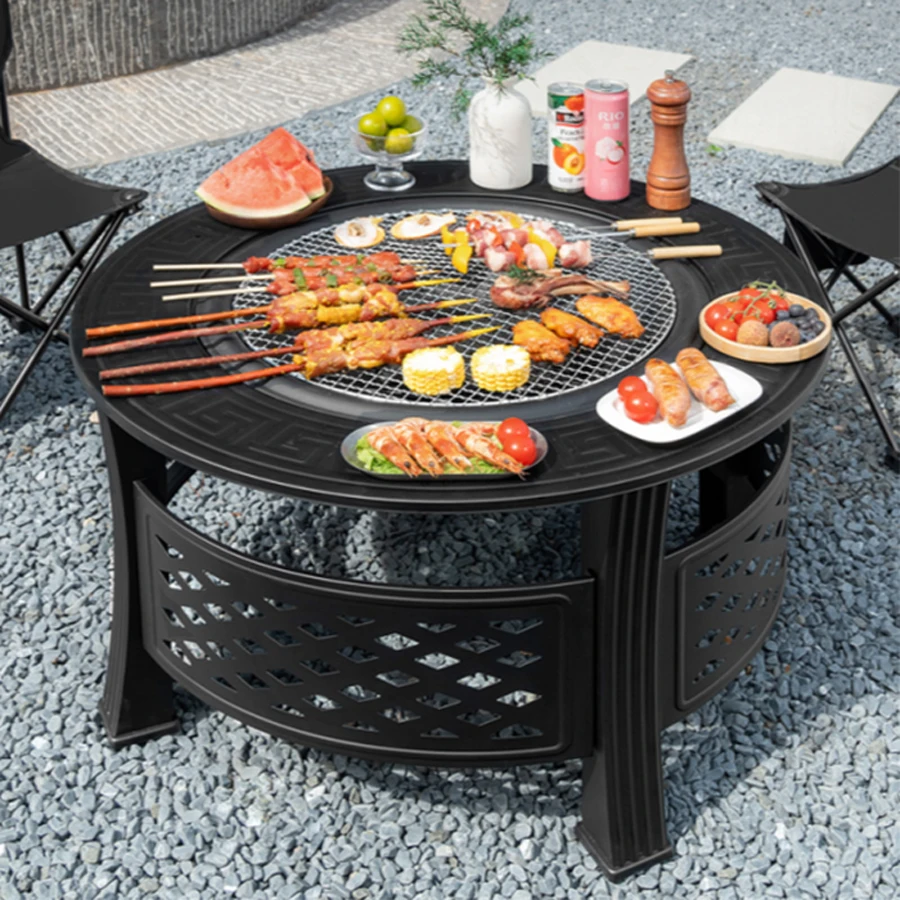 product wholesale popular outdoor widened edge easier place items wood burning fire pit-3