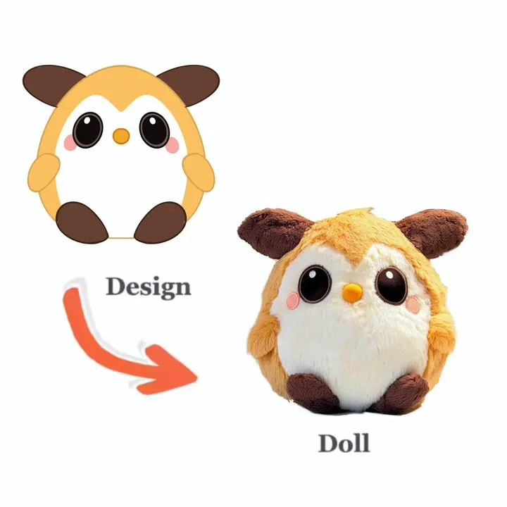 Kawai Plushie Custom Design Customization Stuffed Little Plush Toys Soft Children Woman Customized Christmas Graduation Gifts