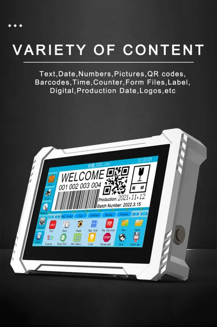 Logo Anywhere Portable Handheld Expiry Date Code Inkjet Printer Selpic 1 Printer Print WIFI Provided Flatbed Printer EVEBOT