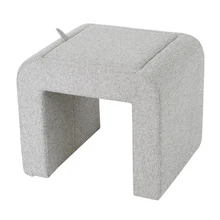 Customized Storage Ottoman Stool for Living Room Modern Inside Furniture Board
