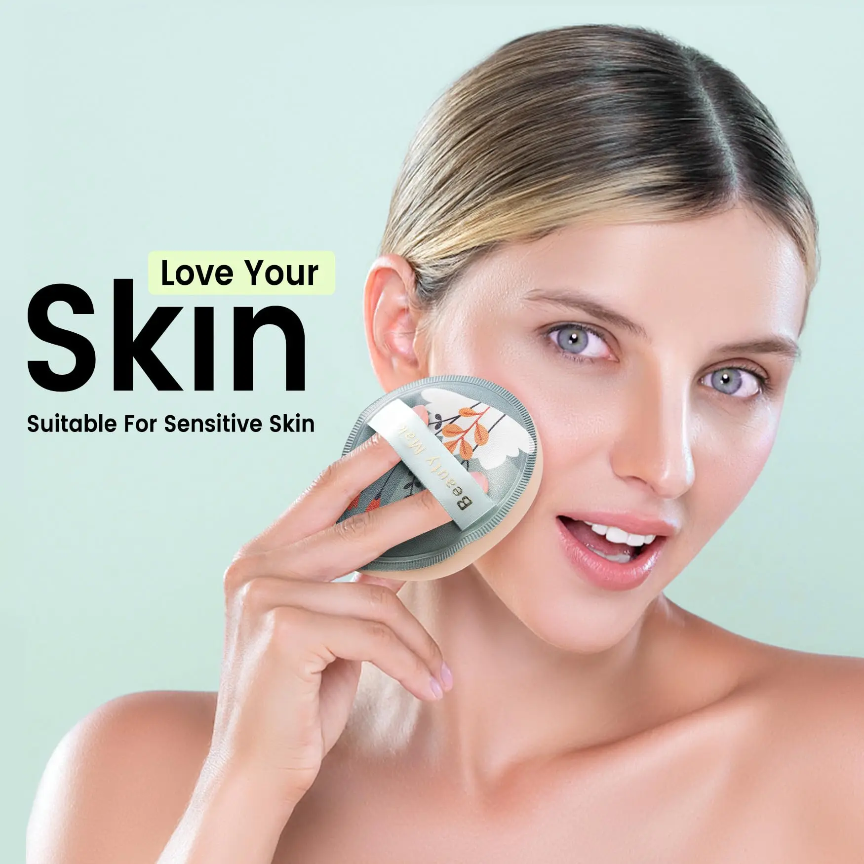 Large Powder Puffs Thick Soft Triangle Makeup Puff Wet And Dry Use