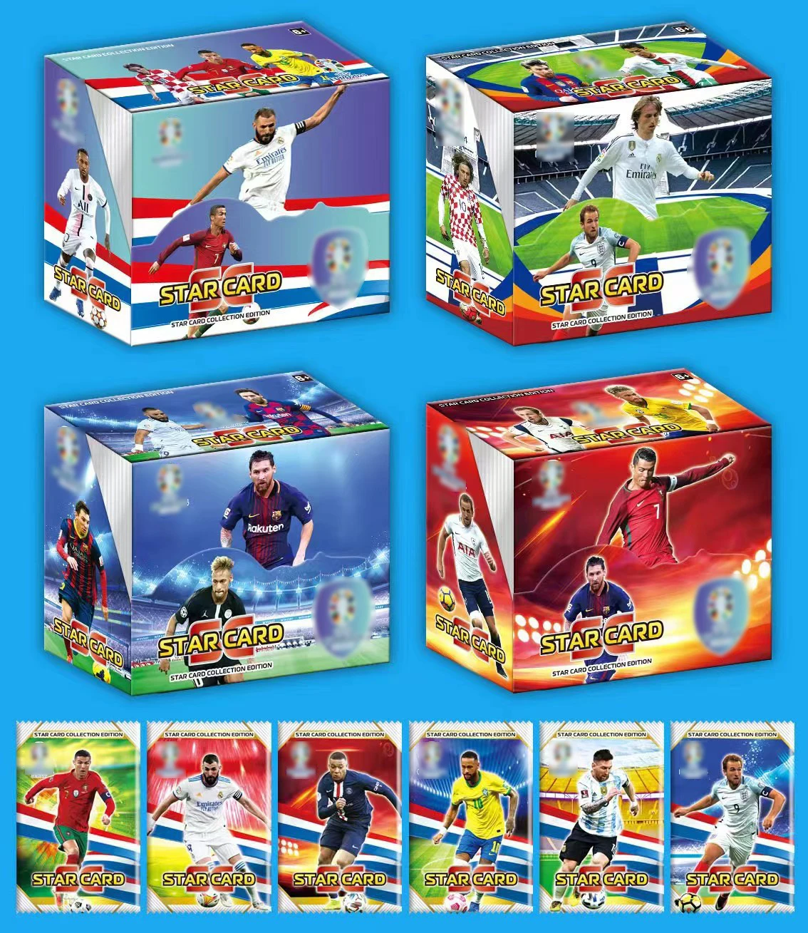 New Arrival 2023 World Football Stars Playing Cards Flash Card
