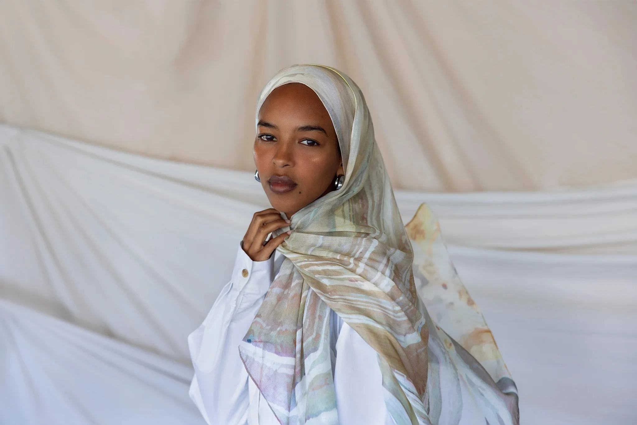 2024 New Customize Same As Vela Modal Printed Modal Fabrics Hijab Scarf Muslim Women Modal Cotton Hijab Scarf