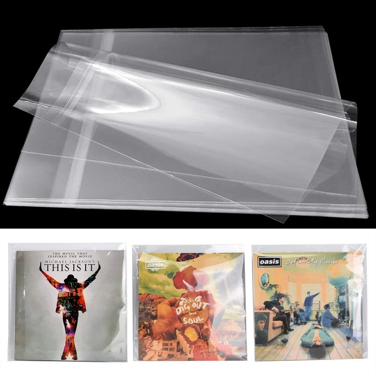 3 Mil Anti-Static Clear Polypropylene Vinyl Record Sleeves 12'' LP Protection Thick CD Sleeve Type