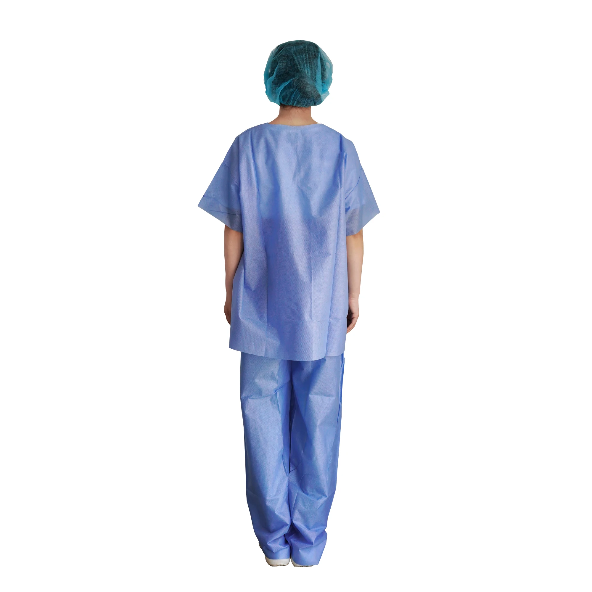 Factory Direct Supplying Disposable Scrub Suit Non Woven Doctor Scrub Suit  Breathable Scrub Suit