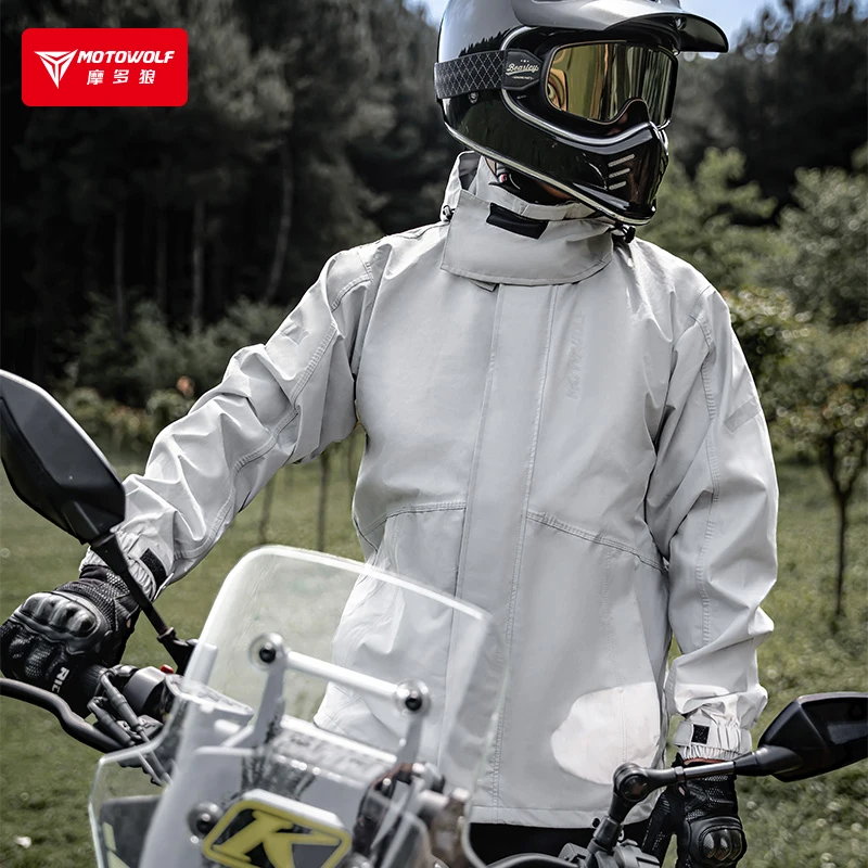 Chaqueta y Pantalones Impermeables para Motociclismo V5 Motowolf, Traje de  Lluvia Anti-agua para Moto