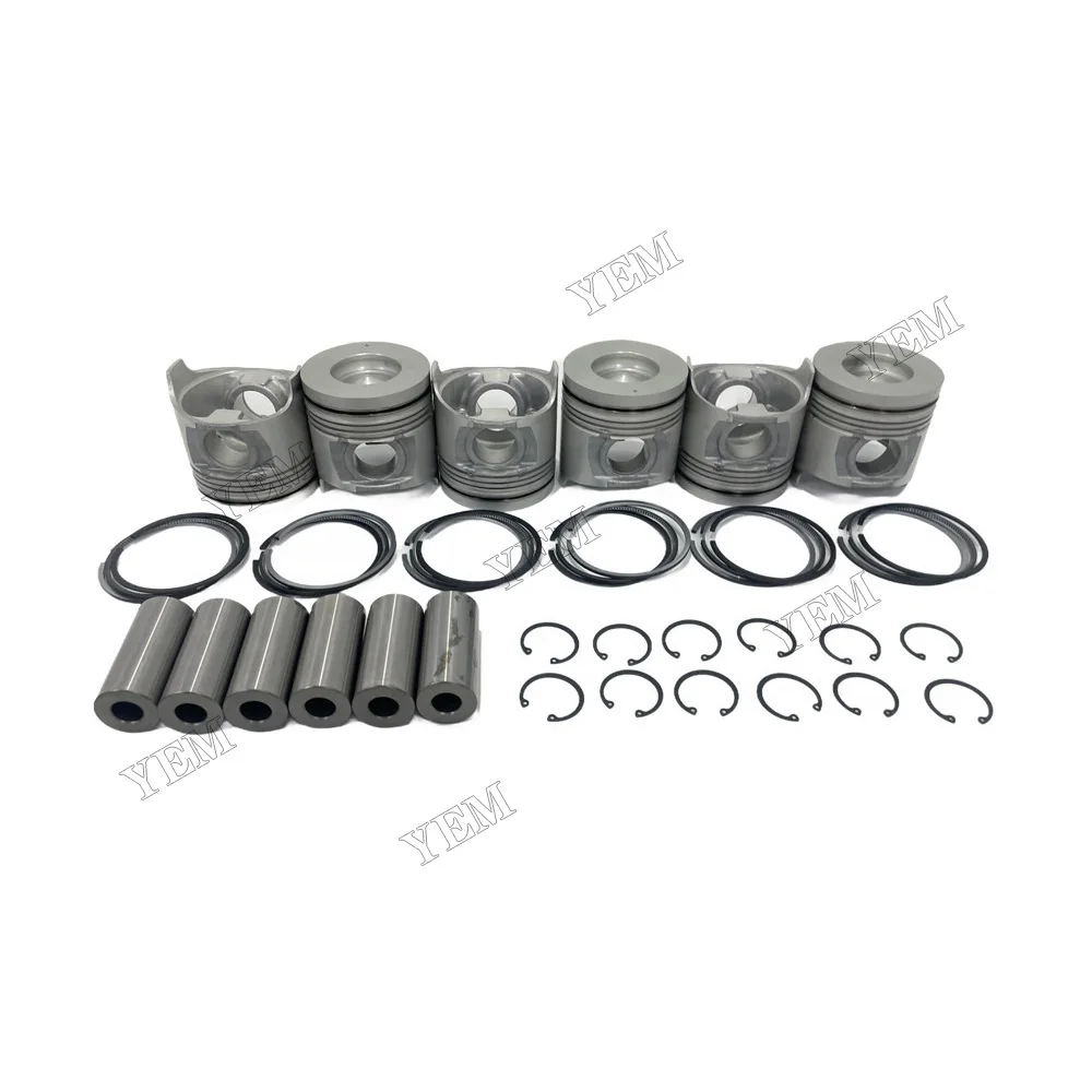 Stock Complete Engine Pistons With Piston Rings Suitable for Isuzu 6HK1 Engine Parts 3