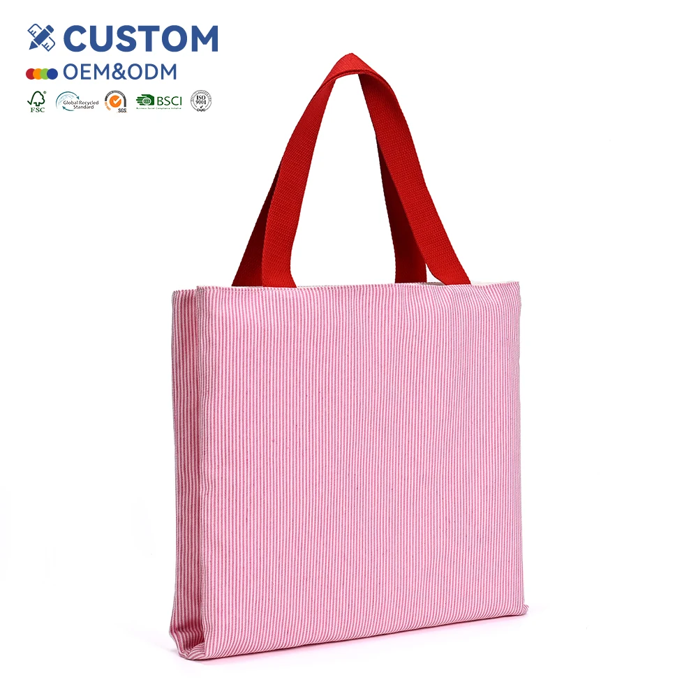 Retro Plaid High Quality Cotton Tote Bag Women's Large Capacity Shoulder Bag Double Layer Corduroy Travel Handbags