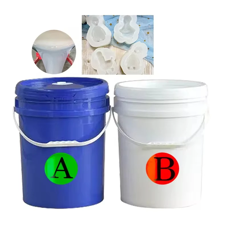 Two-Component Liquid Silicone Rubber Food Grade Eco-Friendly Non-Toxic Translucent Mold Making Material for Gypsum Sculpture