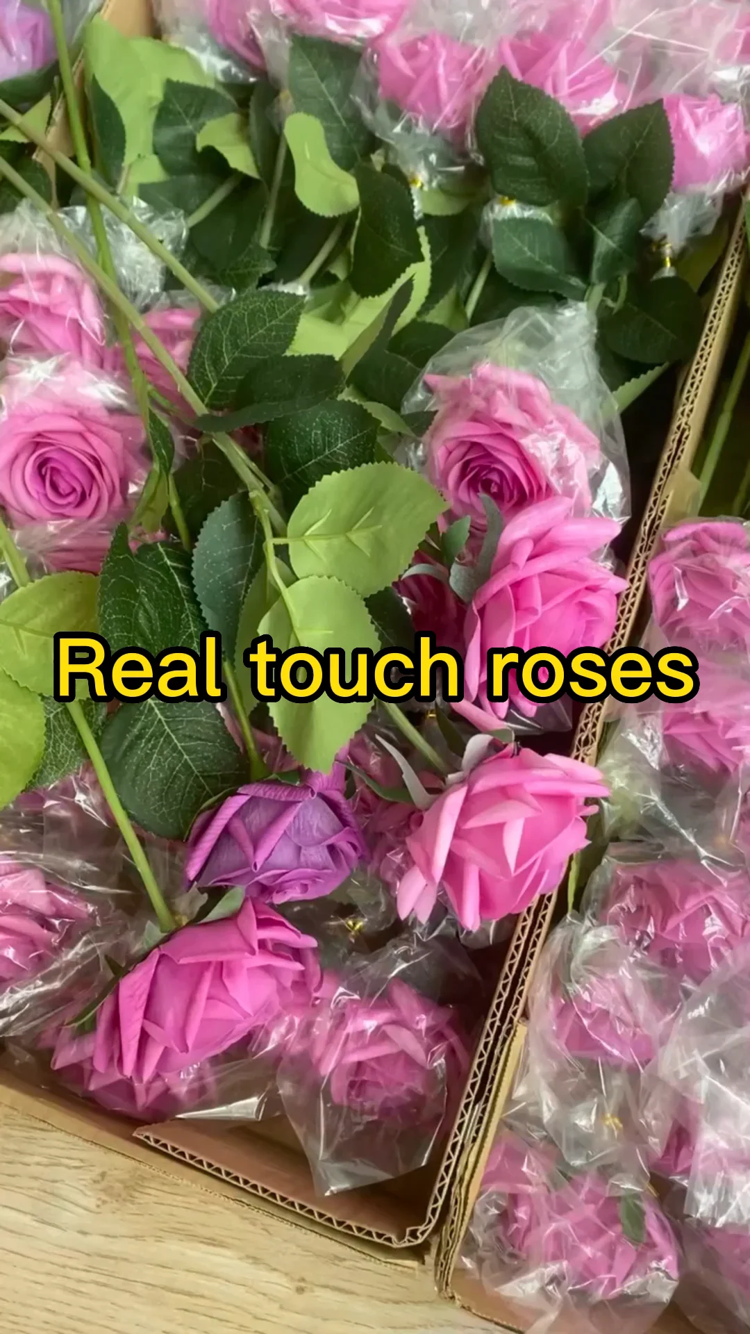 Real Touch Artificial Flower Roses Wedding Decoration Rose Latex Roses