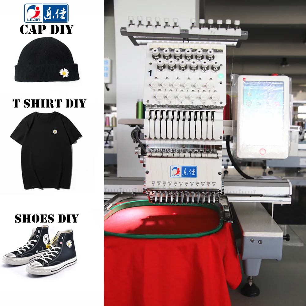 Single Head Computer Embroidery Machine with Spare Parts