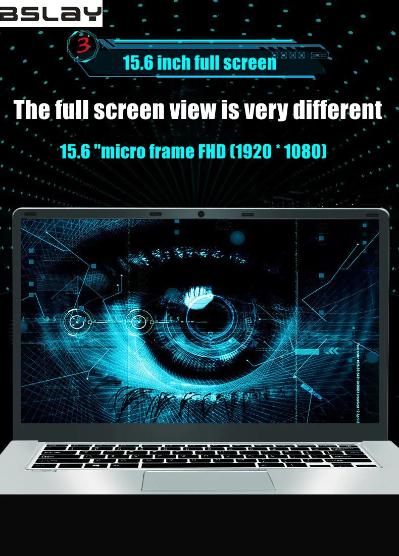 15.6 Inch Gaming With 8G RAM 1TB 512G 256G 128G 64G SSD ROM Laptop Ultrabook Intel Quad Core Windows 10 For Students Computer