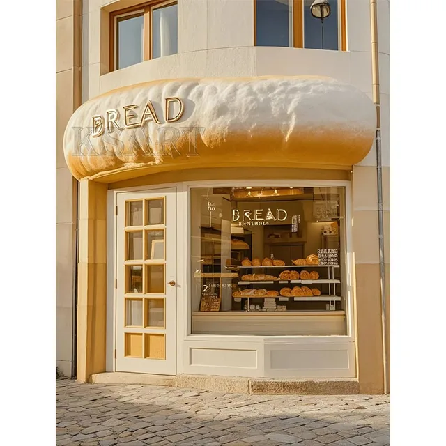 Large-scale Simulation Bakery Storefront Design and Decoration, Suitable for Bakeries and Coffee Shops