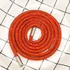 Felpa arancione da 6 mm con cintura