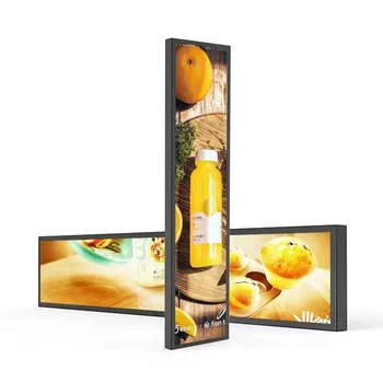 Supermarket Hd Digital Advertising Banner Sign Smart Gob Shelf Led Display Screen Price P1.5 P1.8 P2.5 Indoor Full Color Oem&odm