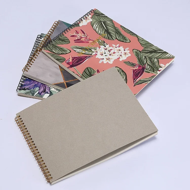 Custom Print Wholesale Spiral Notebook Sketchbook Drawing Book Sketch