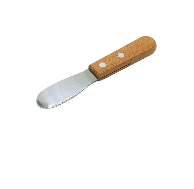 High Quality Handle Butter Knives Wooden Cheese Knife Blade Wood Handle  Stainless Steel Butter Spreader Knife Cheese Slicer - Buy Butter  Knife,Butter