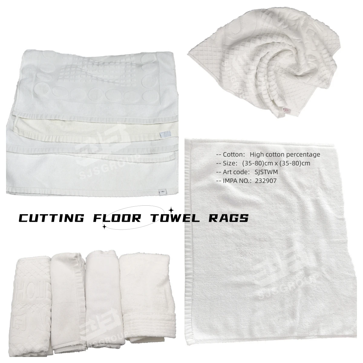 ワインディングペーパー IMPA 232907 WIPING RAGS WHITE SUPERCLEAN-bale of 25 kg.